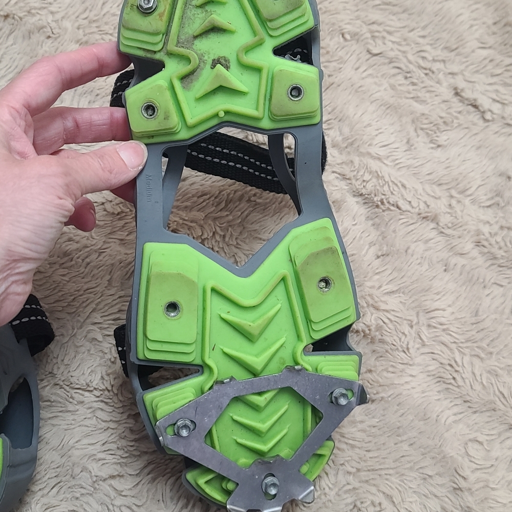 Stabil Icers Size Medium Adult Grey Outdoor Removable Snow And Ice Cleats - Picture 6 of 9